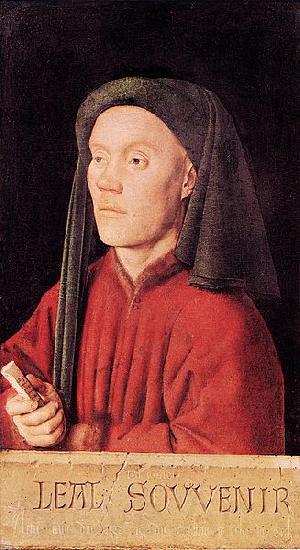 Jan Van Eyck Portrait of a Young Man France oil painting art